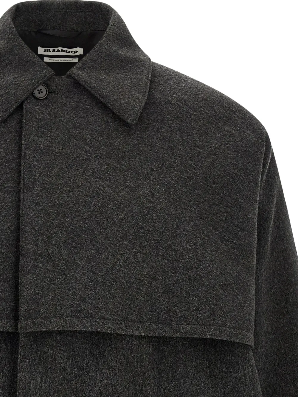 Jil Sander Sport 131 cape-overlay coat Grijs