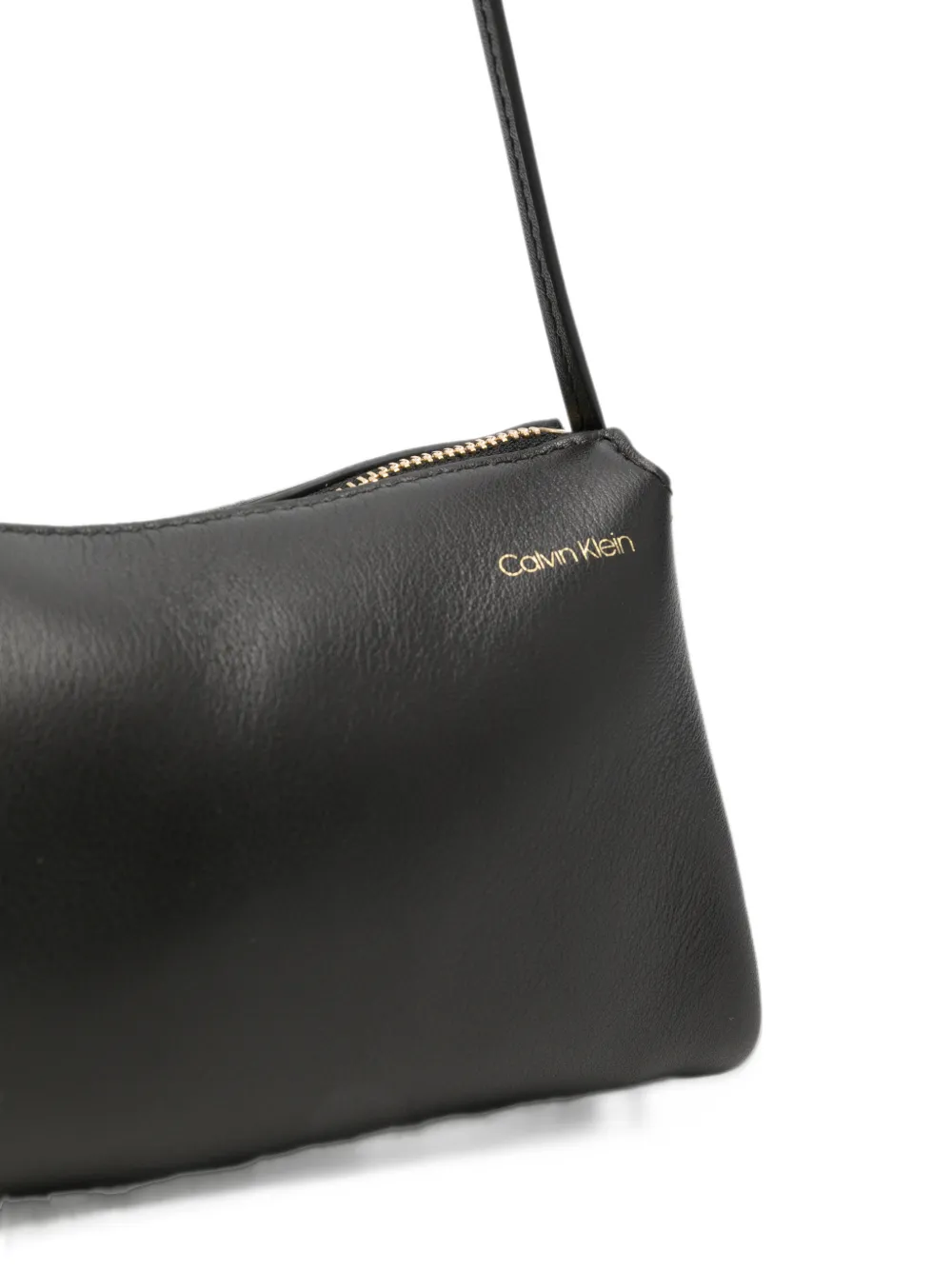 CALVIN KLEIN COLLECTION leather tote bag Zwart