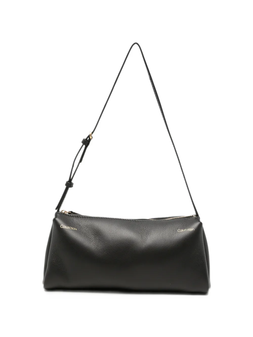 CALVIN KLEIN COLLECTION leather tote bag Zwart