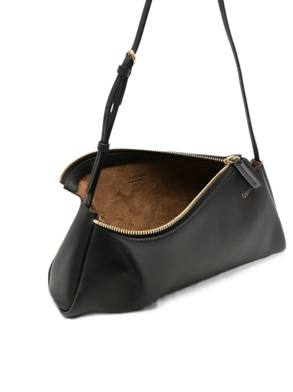 CALVIN KLEIN COLLECTION leather tote bag Zwart