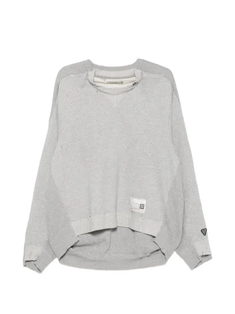 Maison MIHARA YASUHIRO distressed waffle-knit sweater