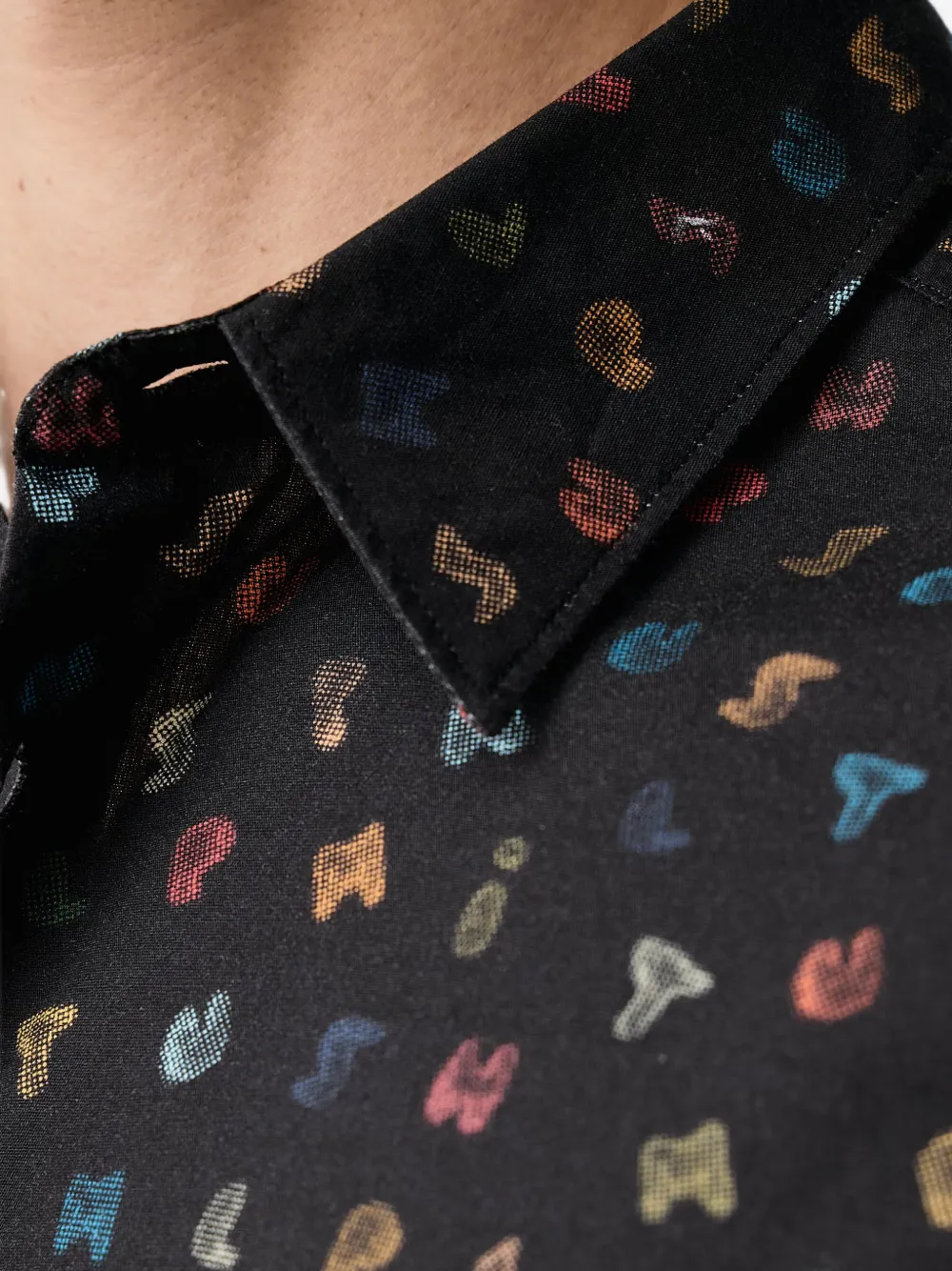 PS Paul Smith Overhemd met print Zwart