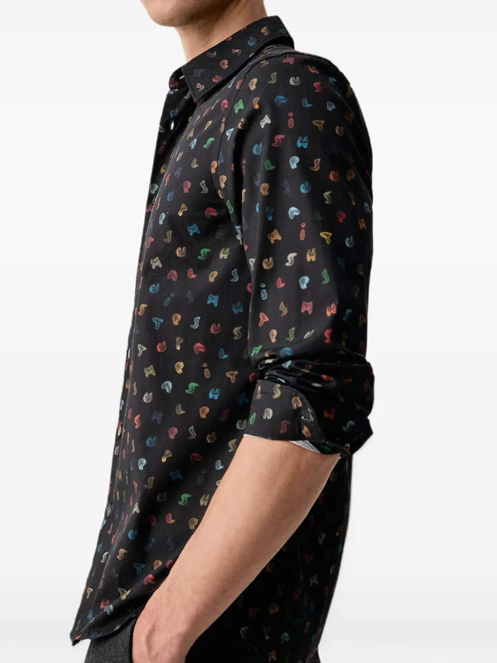 PS Paul Smith Overhemd met print Zwart