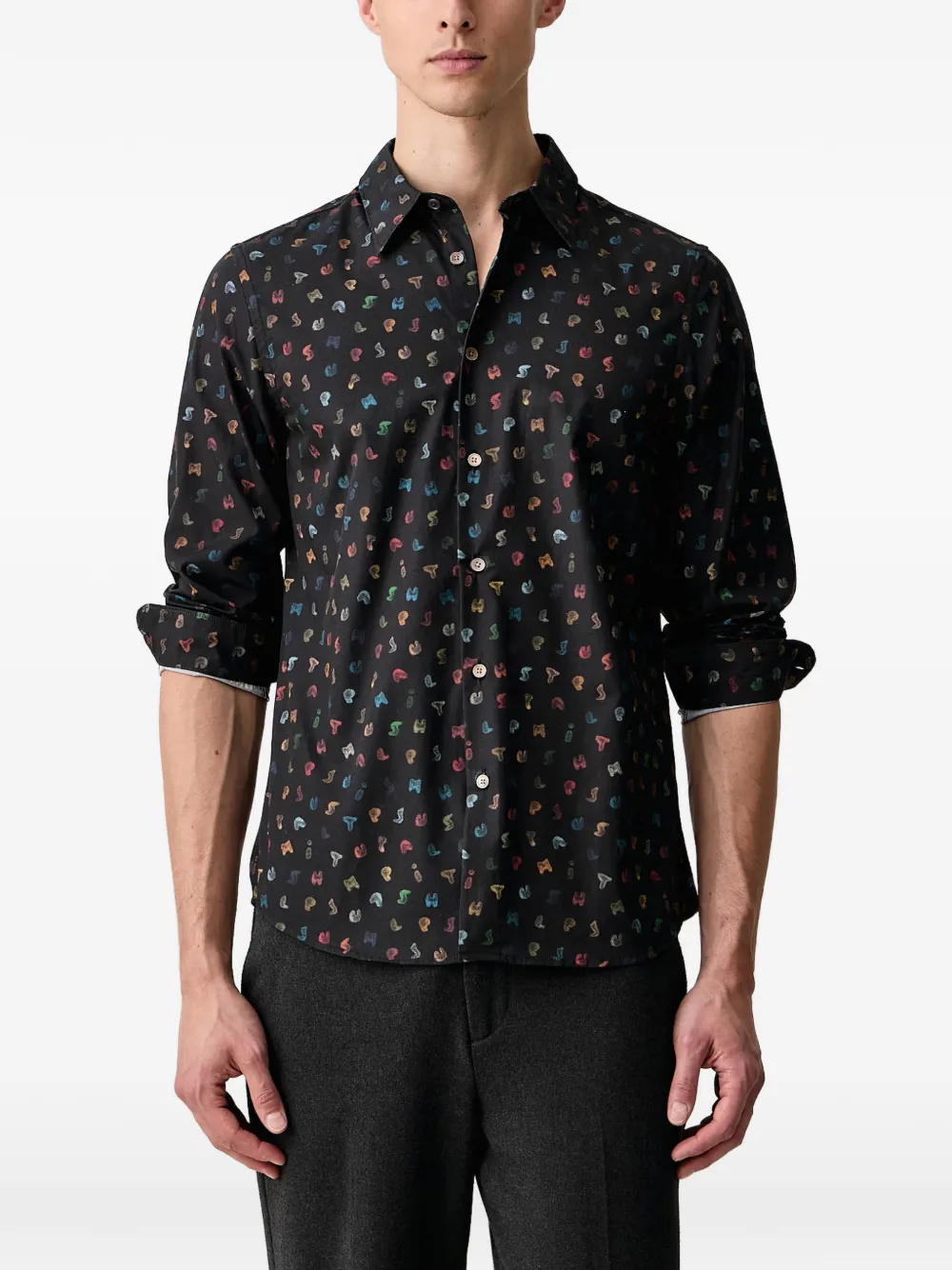 PS Paul Smith printed shirt - Nero