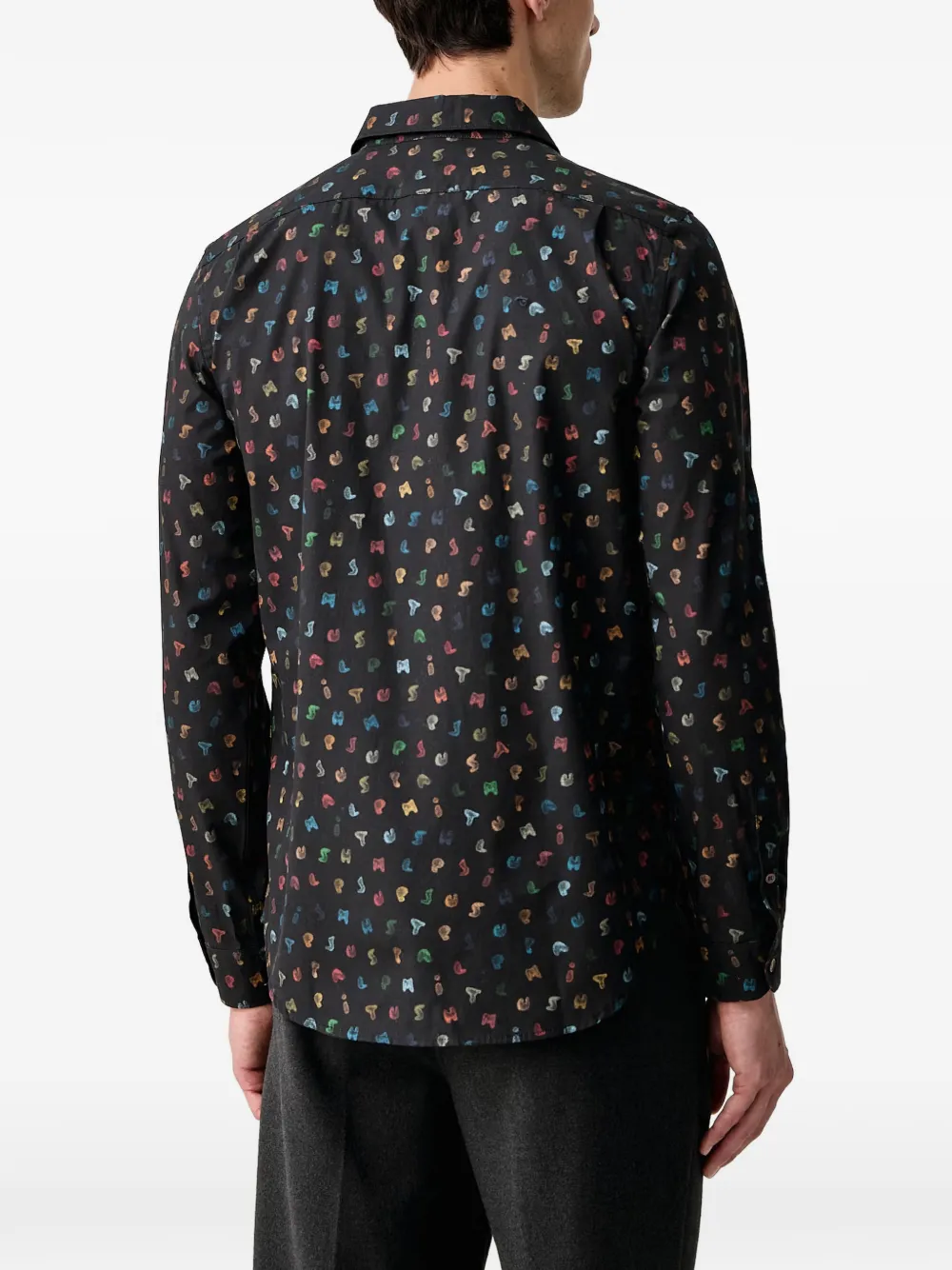 PS Paul Smith Overhemd met print Zwart
