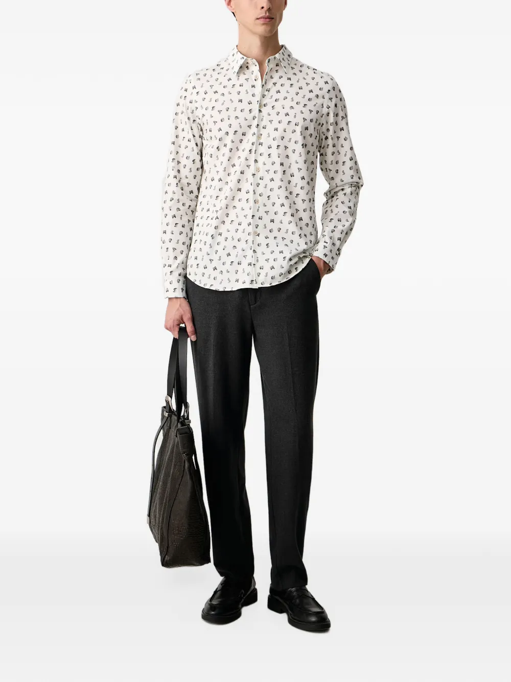 PS Paul Smith Overhemd met alfabet-print Wit