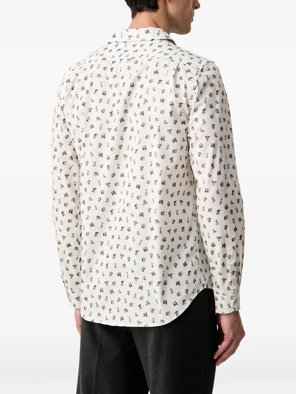 PS Paul Smith Overhemd met alfabet-print Wit