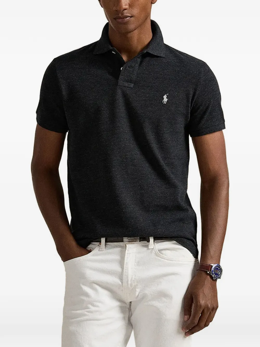 Polo Ralph Lauren The Iconic mesh polo shirt Zwart