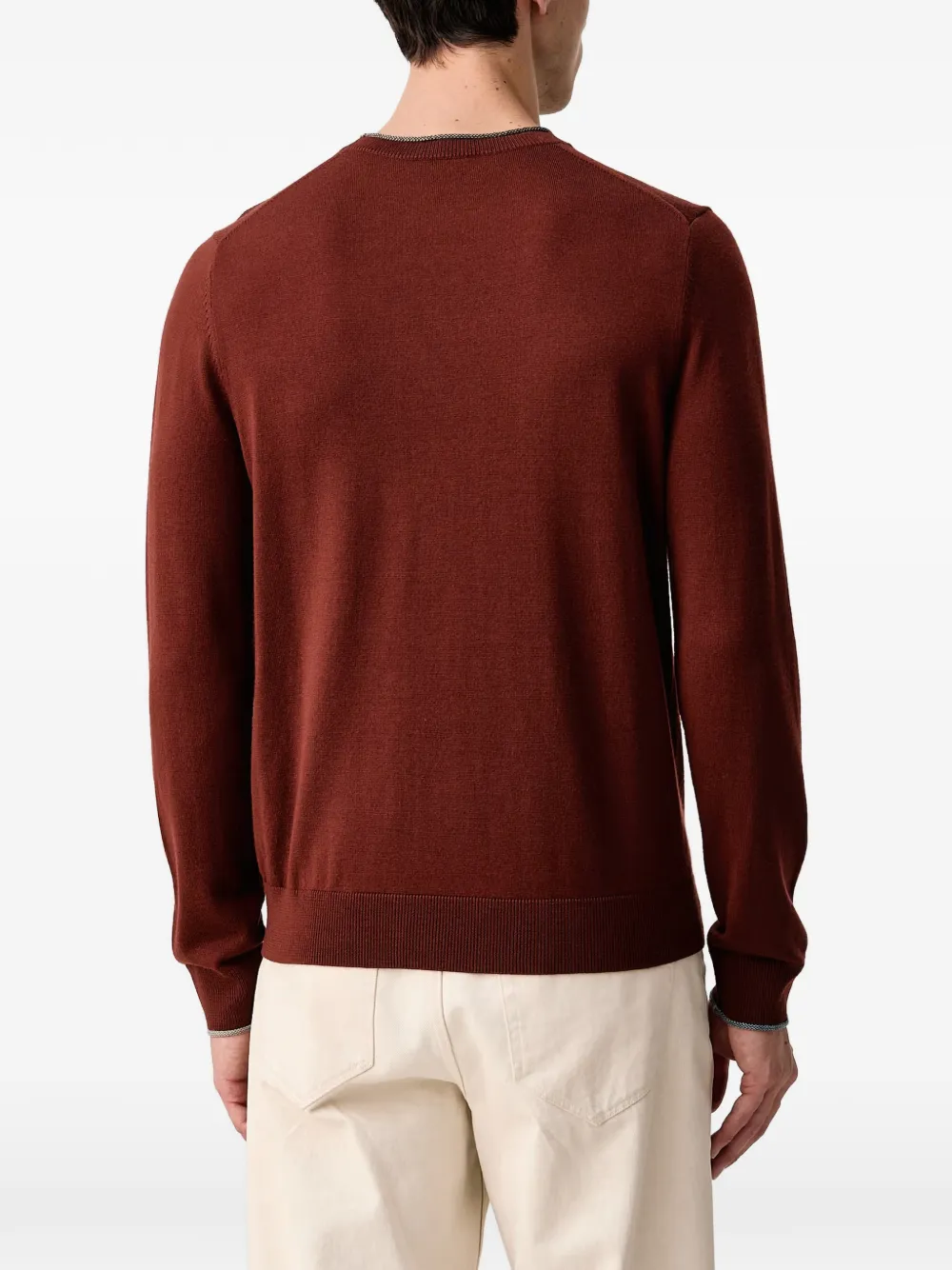 PS Paul Smith Trui met contrasterende afwerking Rood