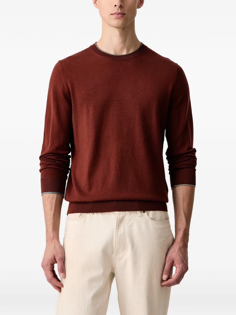 PS Paul Smith свитер с контрастной отделкой | красный | Image 1