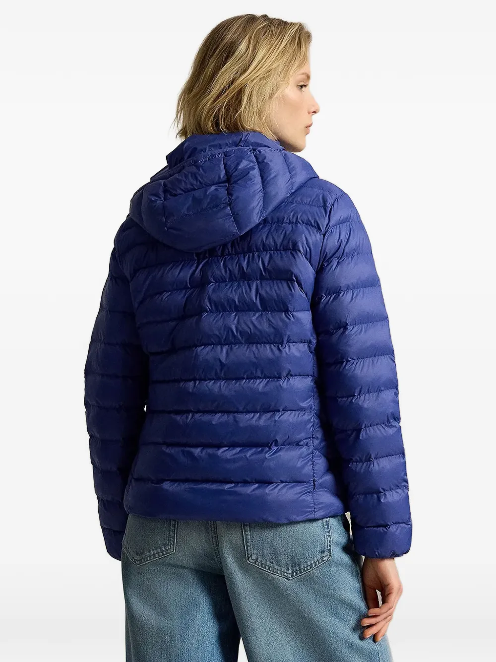 Polo Ralph Lauren water-resistant packable hooded jacket Blauw