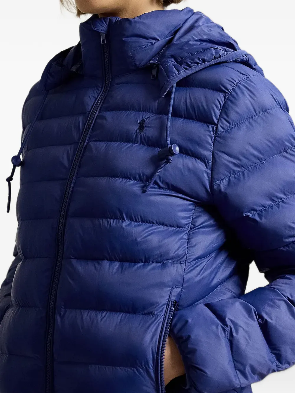 Polo Ralph Lauren water-resistant packable hooded jacket Blauw
