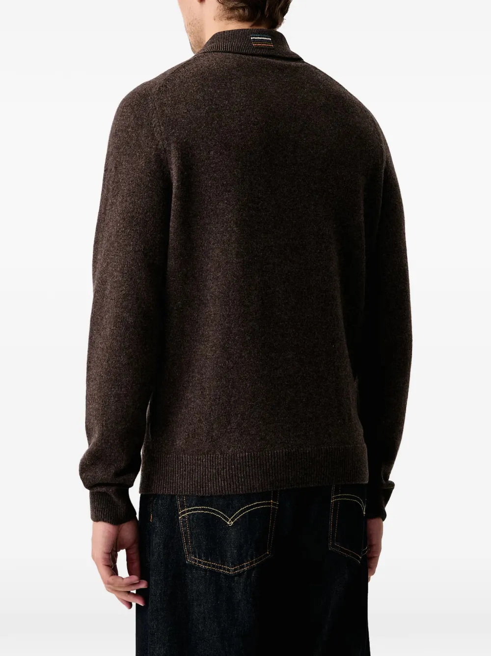 PS Paul Smith Poloshirt met lange mouwen Bruin