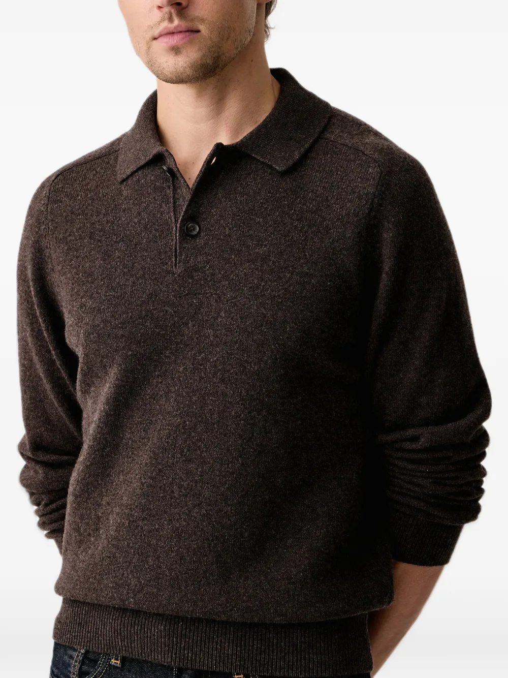 PS Paul Smith Poloshirt met lange mouwen Bruin