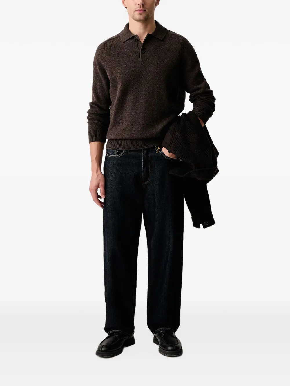 PS Paul Smith Poloshirt met lange mouwen Bruin