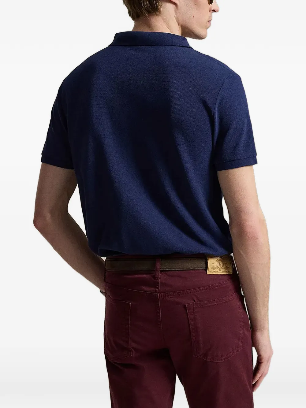 Polo Ralph Lauren Piqué poloshirt met geborduurd logo Blauw