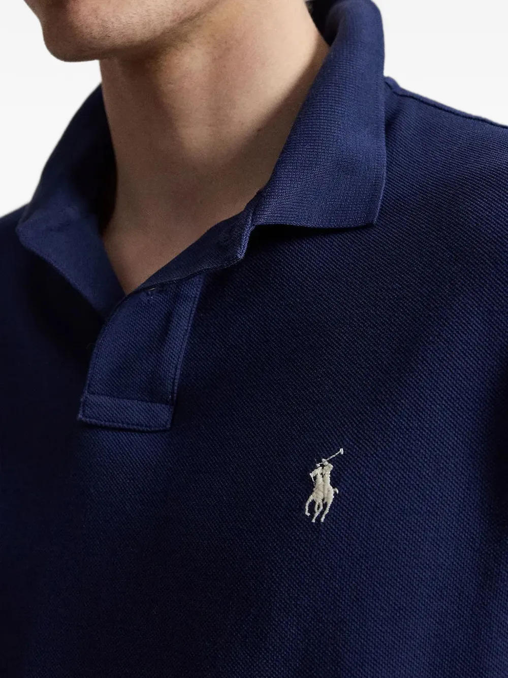 Polo Ralph Lauren Piqué poloshirt met geborduurd logo Blauw