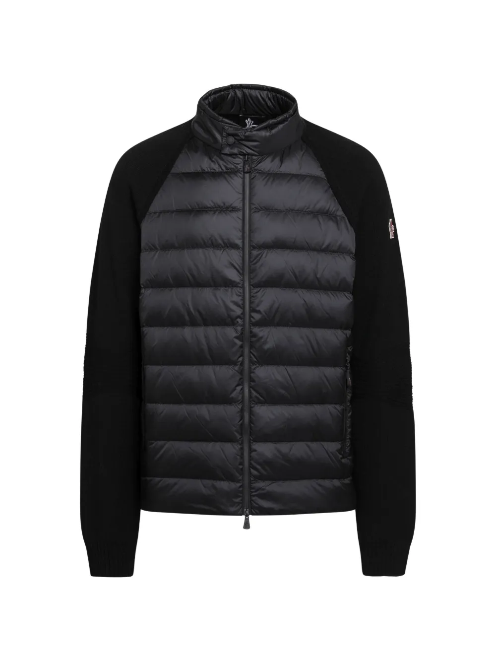 Moncler Grenoble quilted panelled jacket Zwart