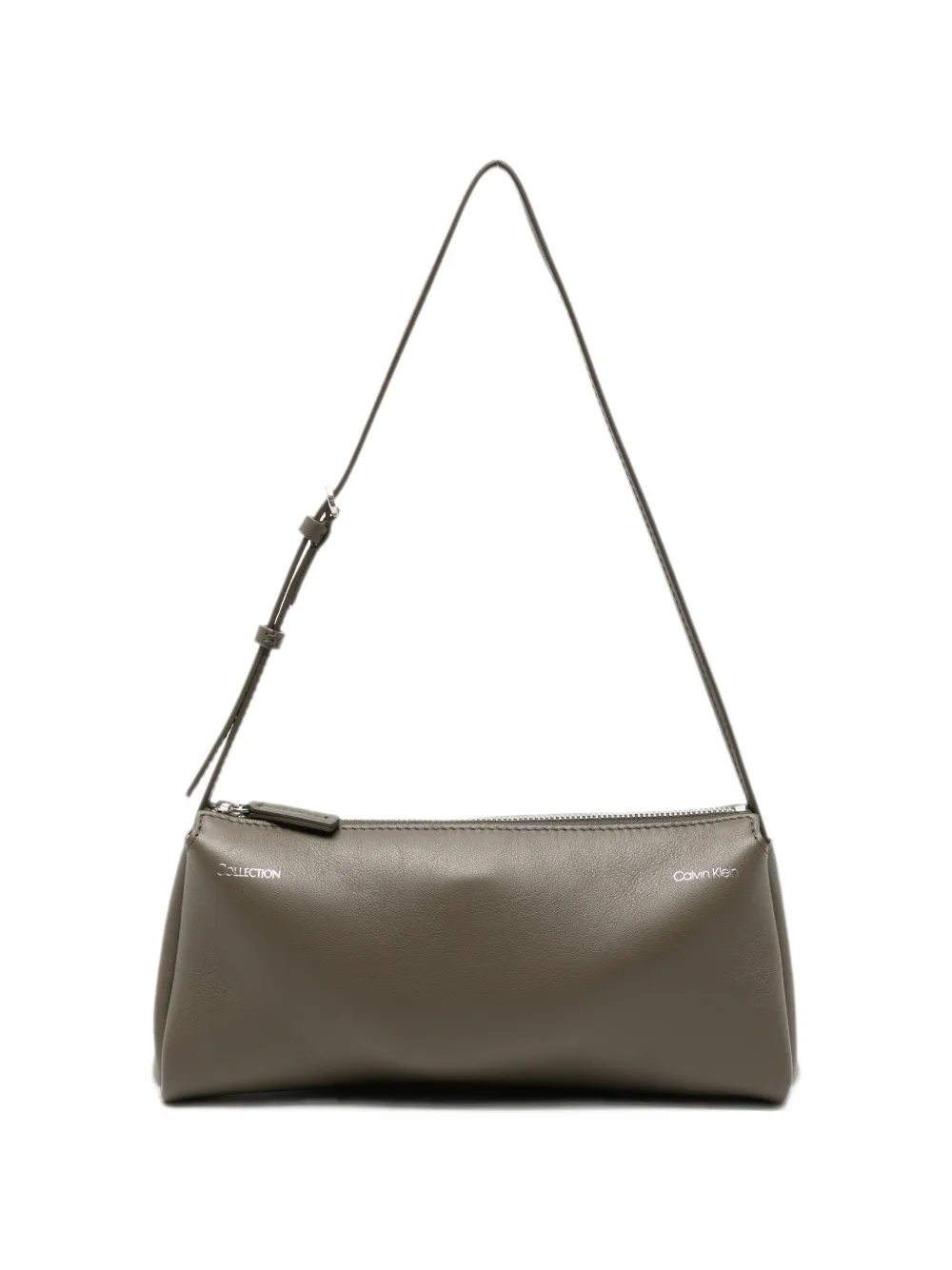 CALVIN KLEIN COLLECTION logo-print leather tote bag Grijs