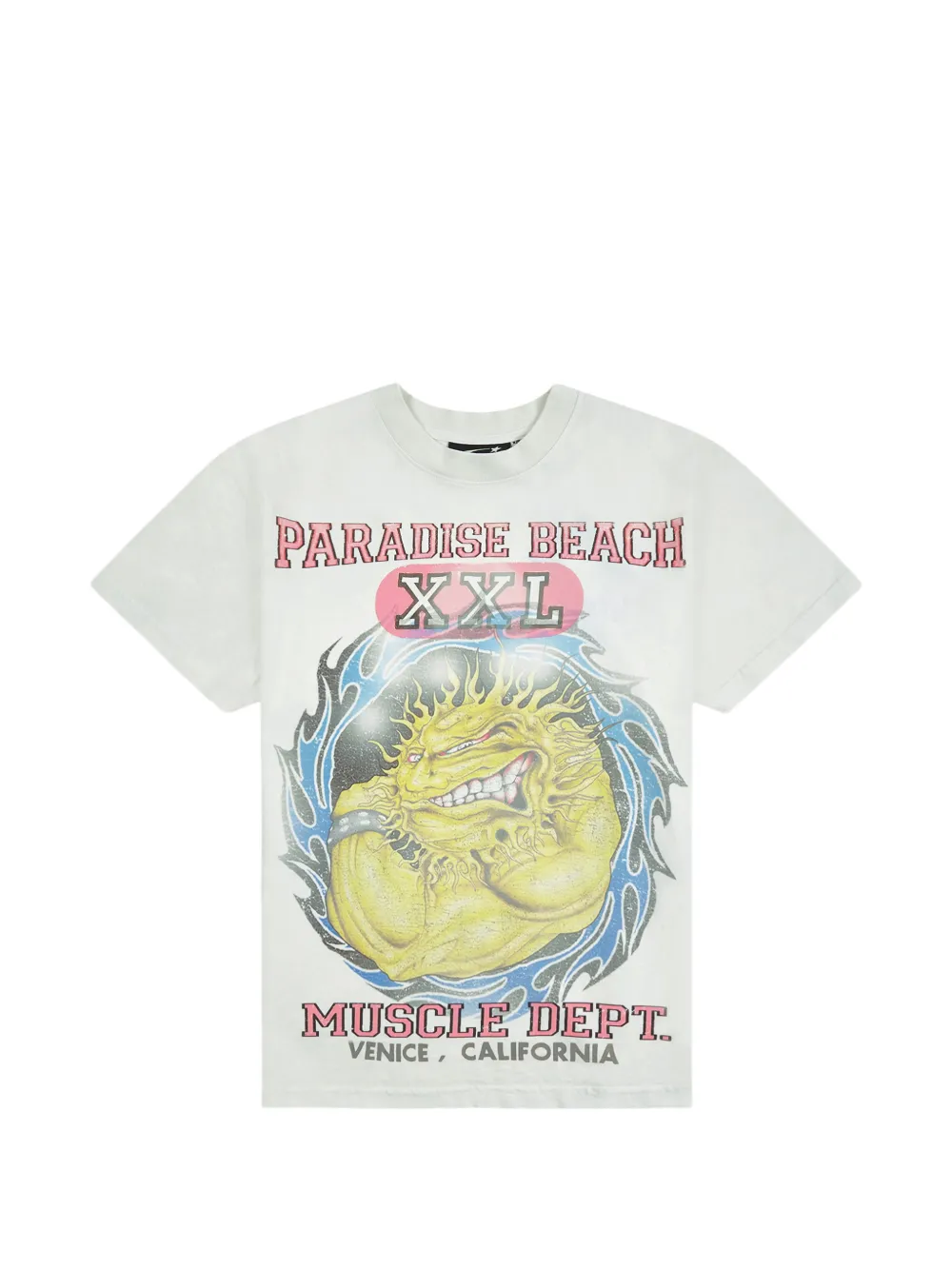 HELLSTAR Muscle Beach graphic-print T-shirt - Toni neutri