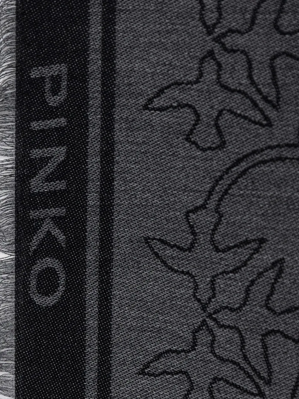 PINKO monogram-print scarf Zwart