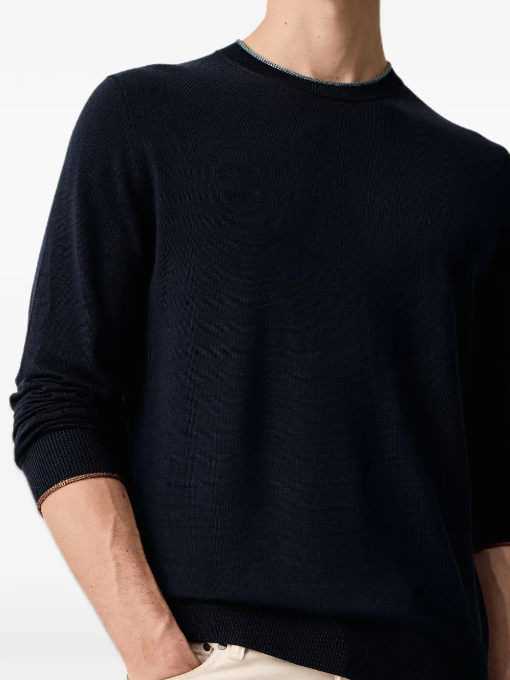 PS Paul Smith Trui met contrasterende afwerking Blauw