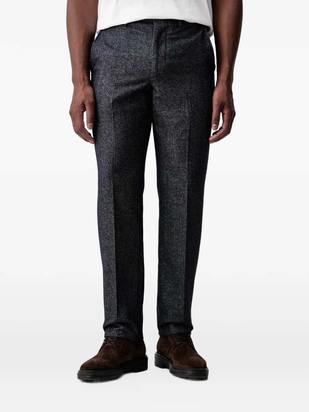 PS Paul Smith flannel pressed-crease trousers - Bleu PS Paul Smith flannel pressed-crease trousers - Bleu