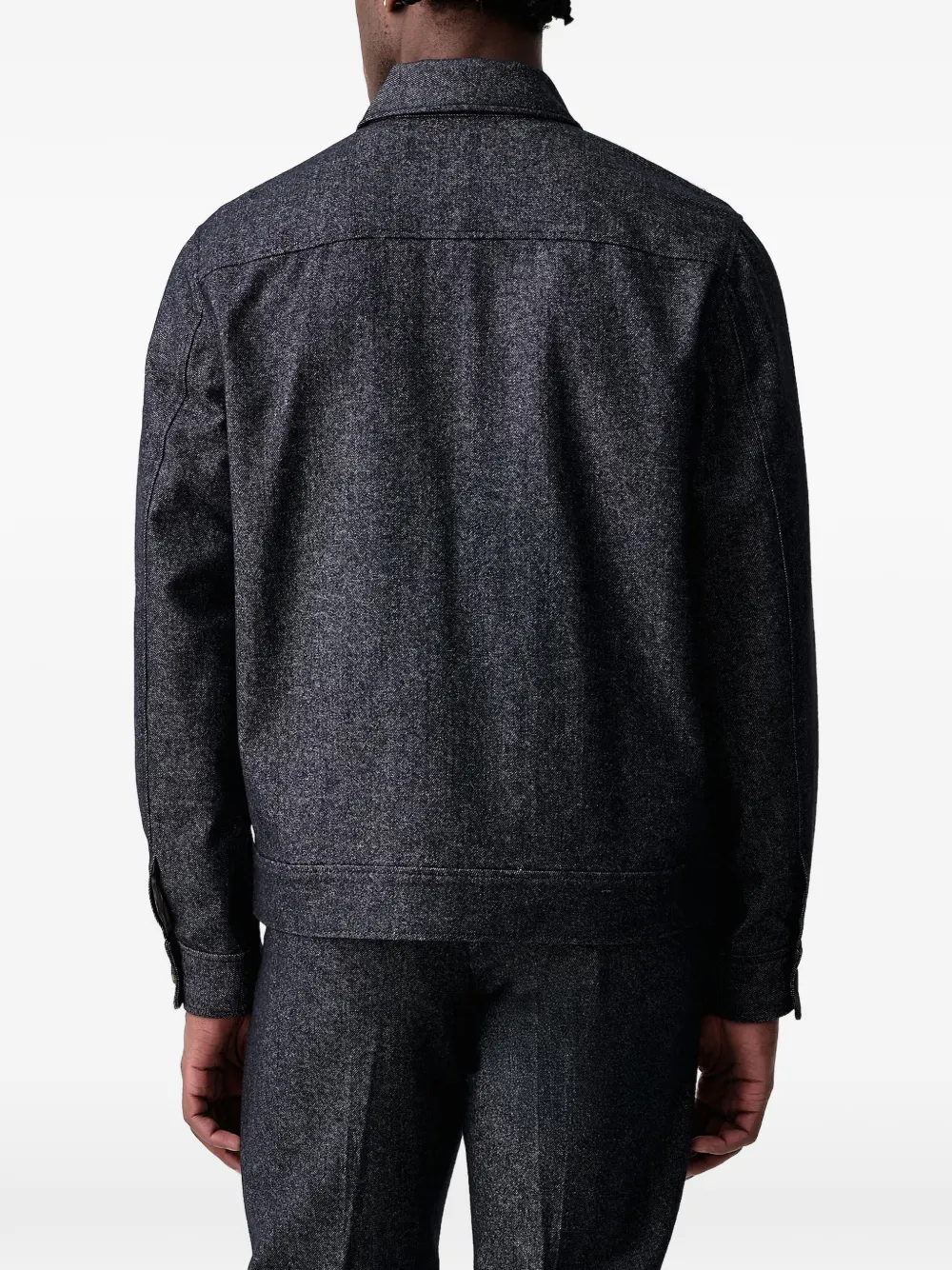 PS Paul Smith Flanellen jack met rits Blauw