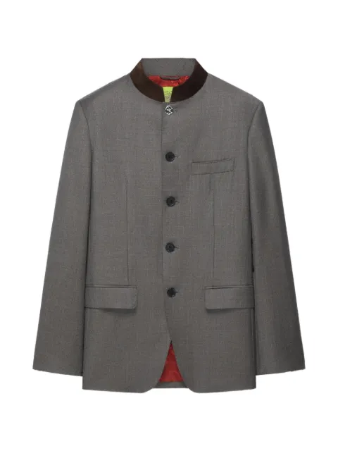 Shanghai Tang mandarin-collar five-button blazer