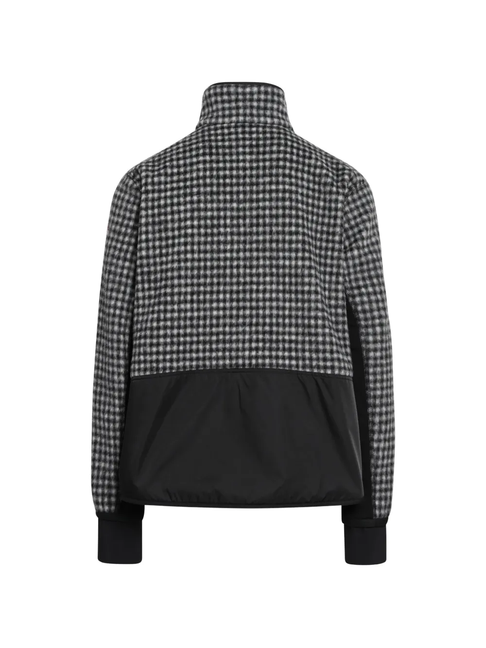 Moncler Grenoble houndstooth zip-up sweatshirt Zwart