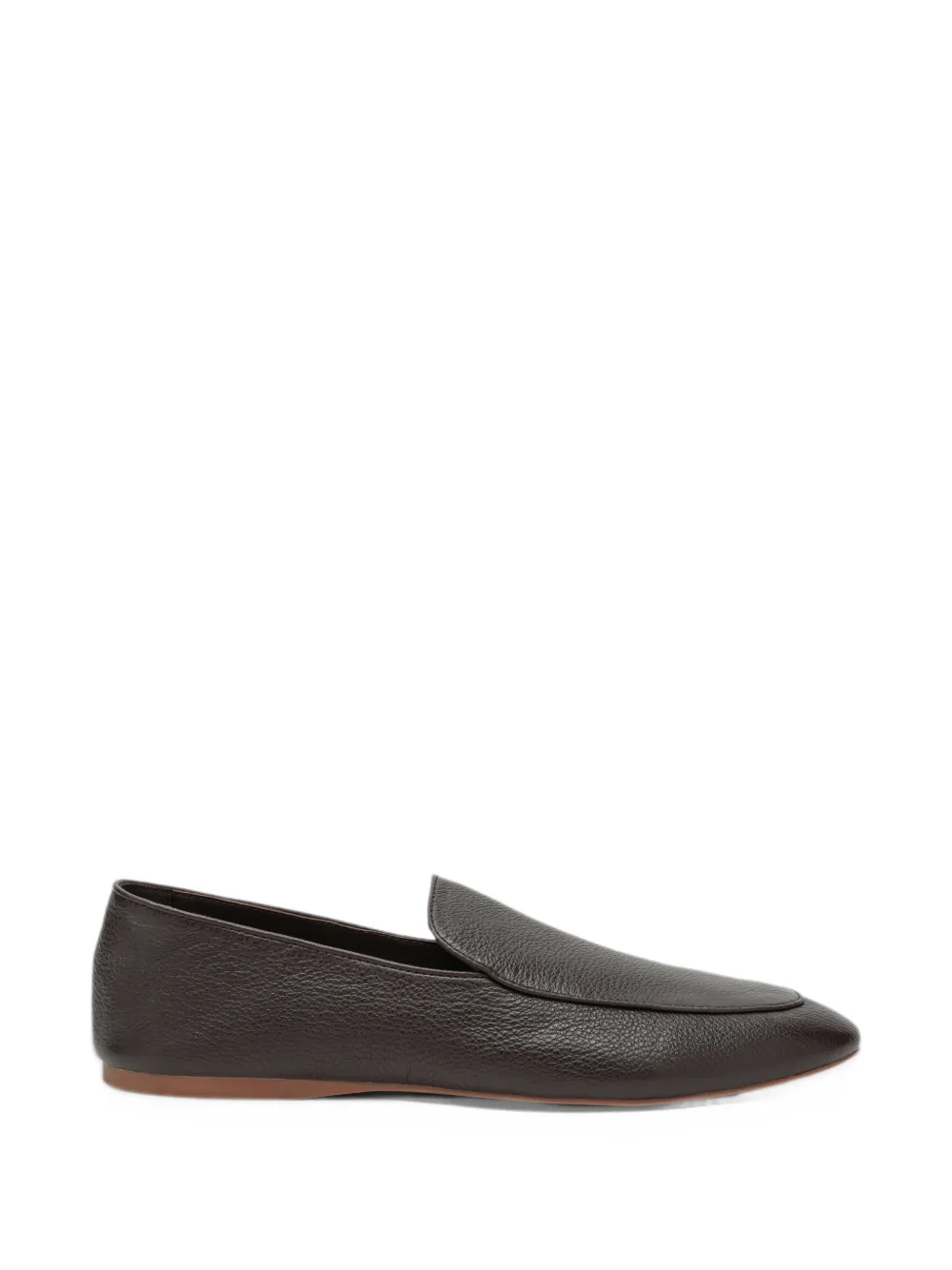 Senso Marcel grained-leather loafers - Marrone