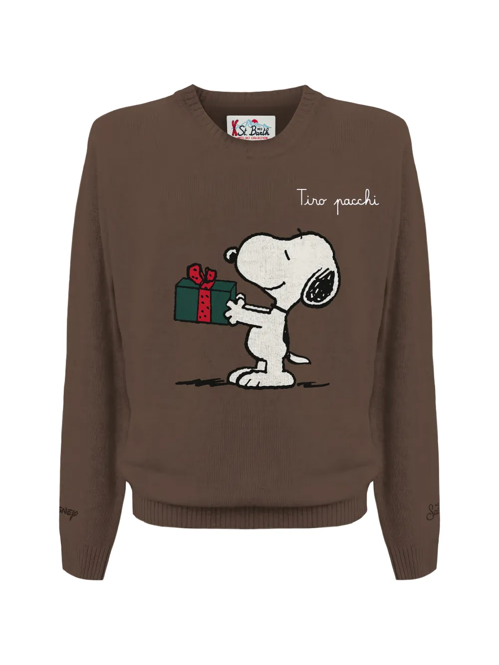 MC2 Saint Barth Snoopy-intarsia crew-neck sweater Bruin