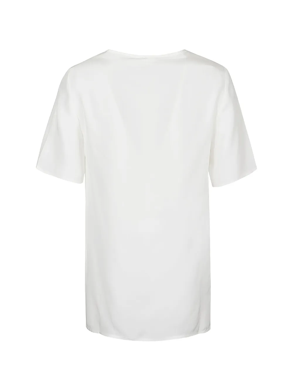 P.A.R.O.S.H. crew-neck silk T-shirt Wit