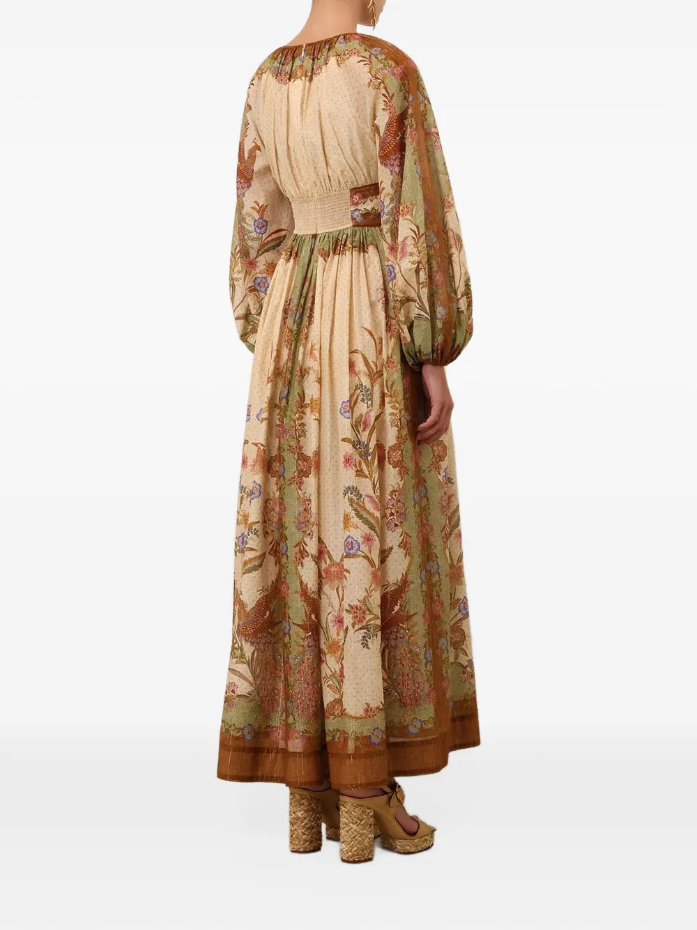ZIMMERMANN Indra waisted maxi dress Beige