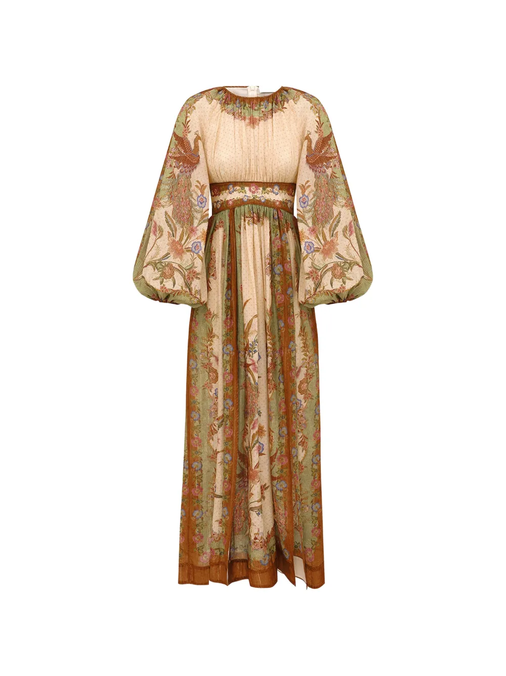 ZIMMERMANN Indra waisted maxi dress Beige