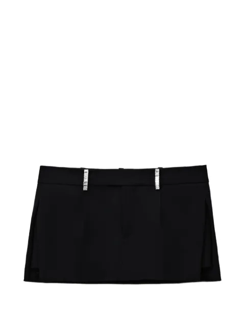 Alexander Wang skorts con tiro medio y trabillas de cristal