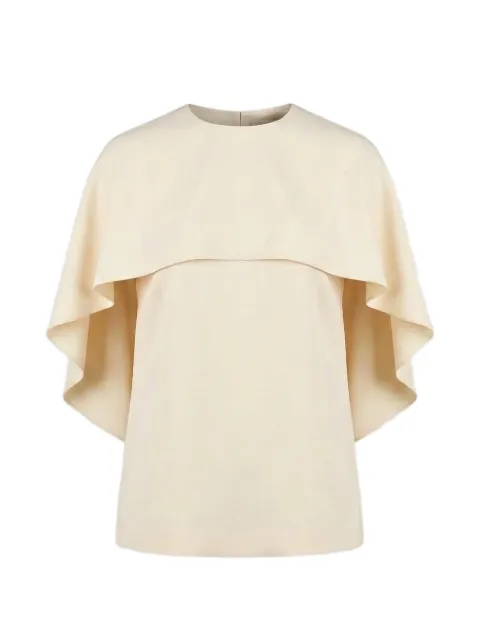 Alberta Ferretti cape-panel blouse