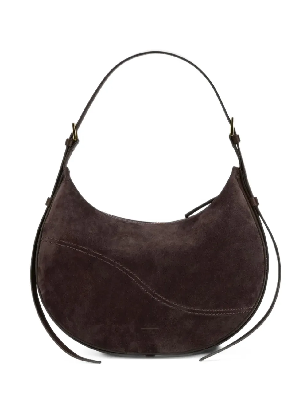 ATP Atelier Liveri suede shoulder bag - Marrone
