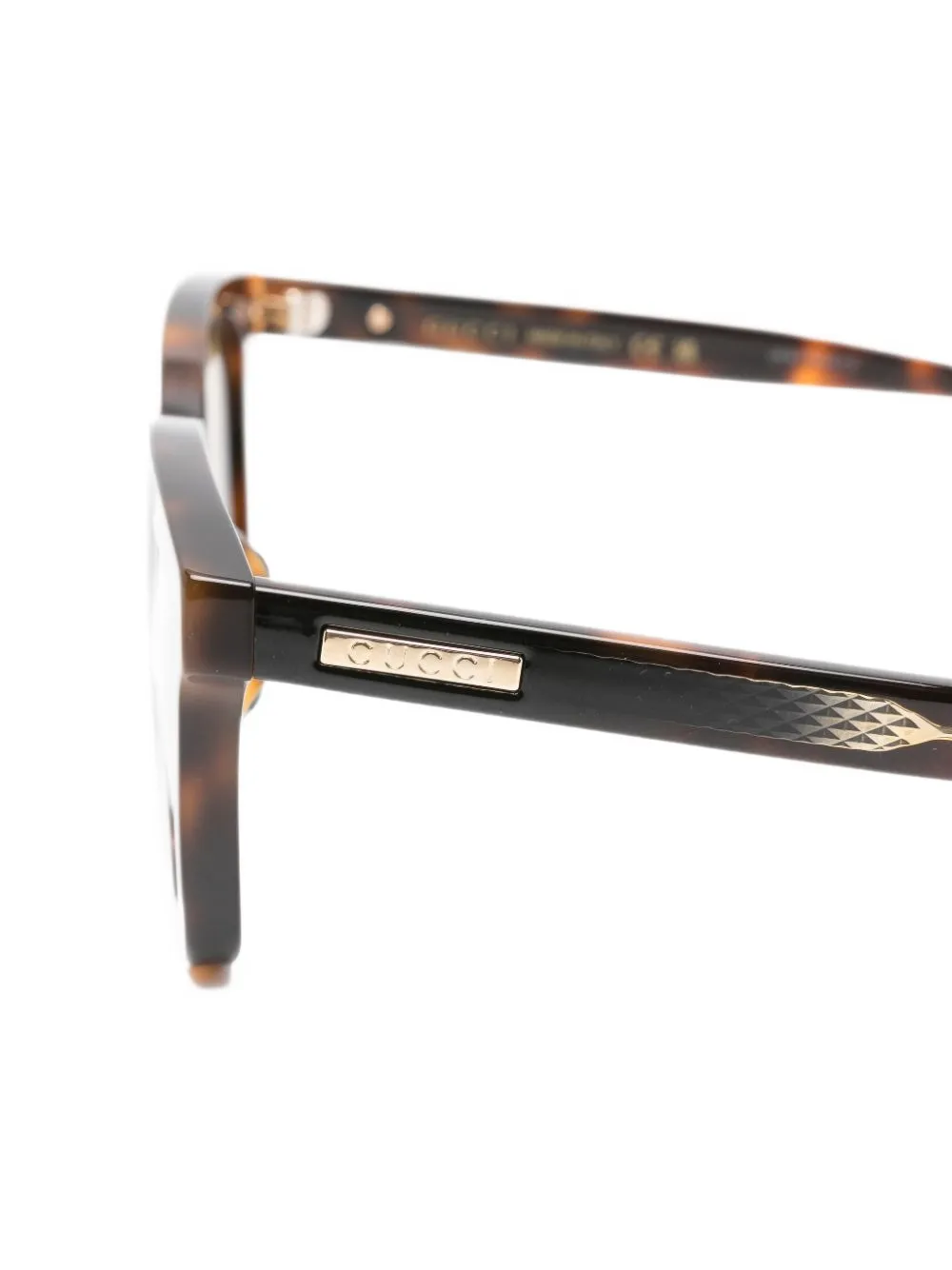 Gucci Eyewear tortoiseshell-effect square-frame sunglasses Bruin