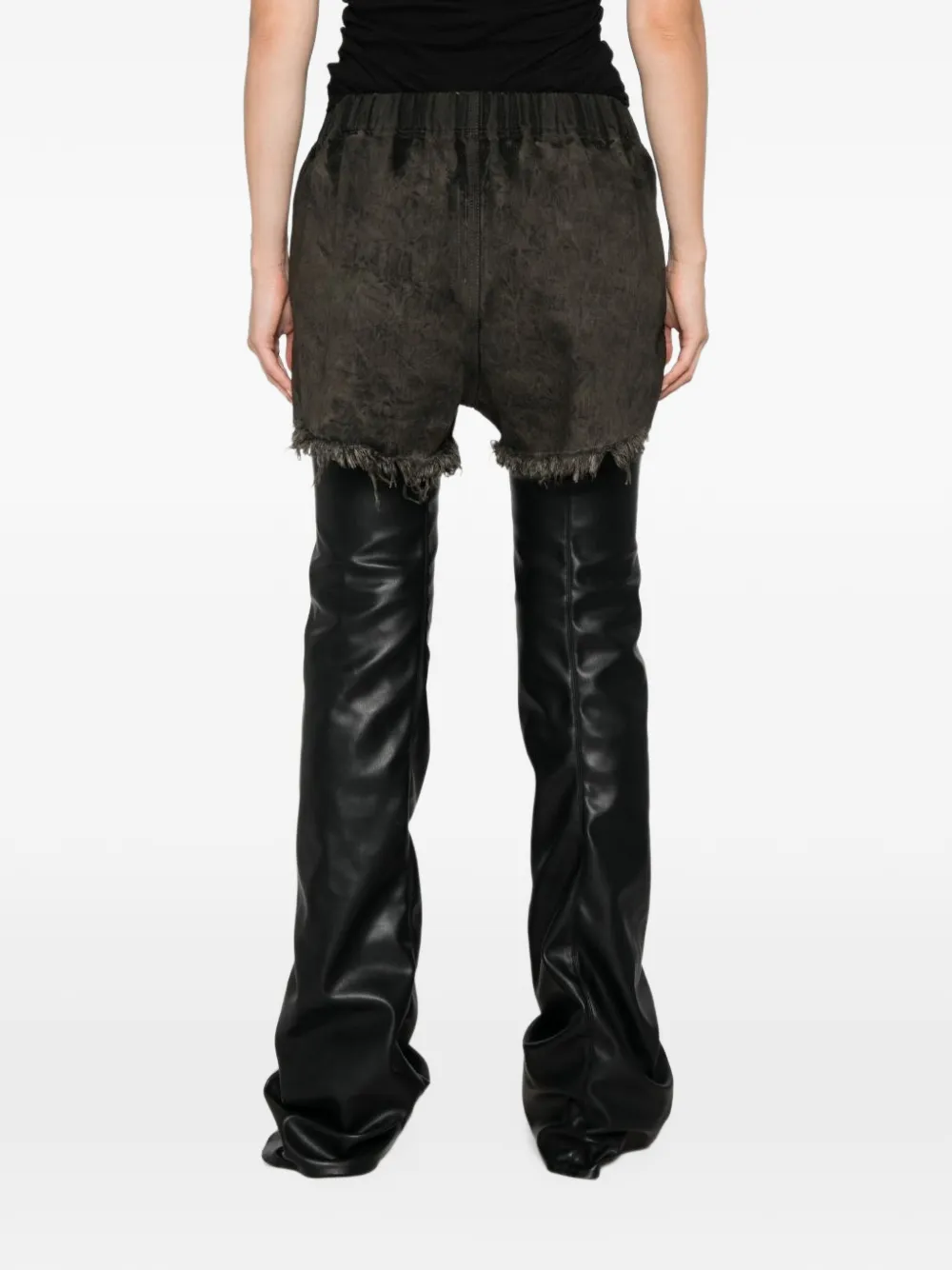 Rick Owens shorts in dust wash denim Grijs