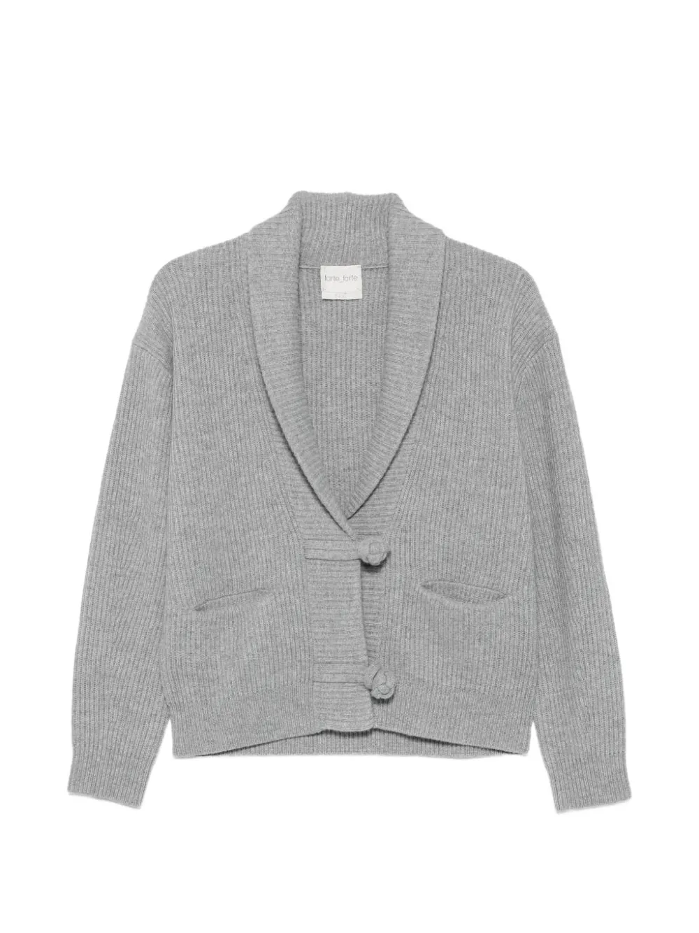 Forte Forte ribbed-knit shawl-collar cardigan - Grigio