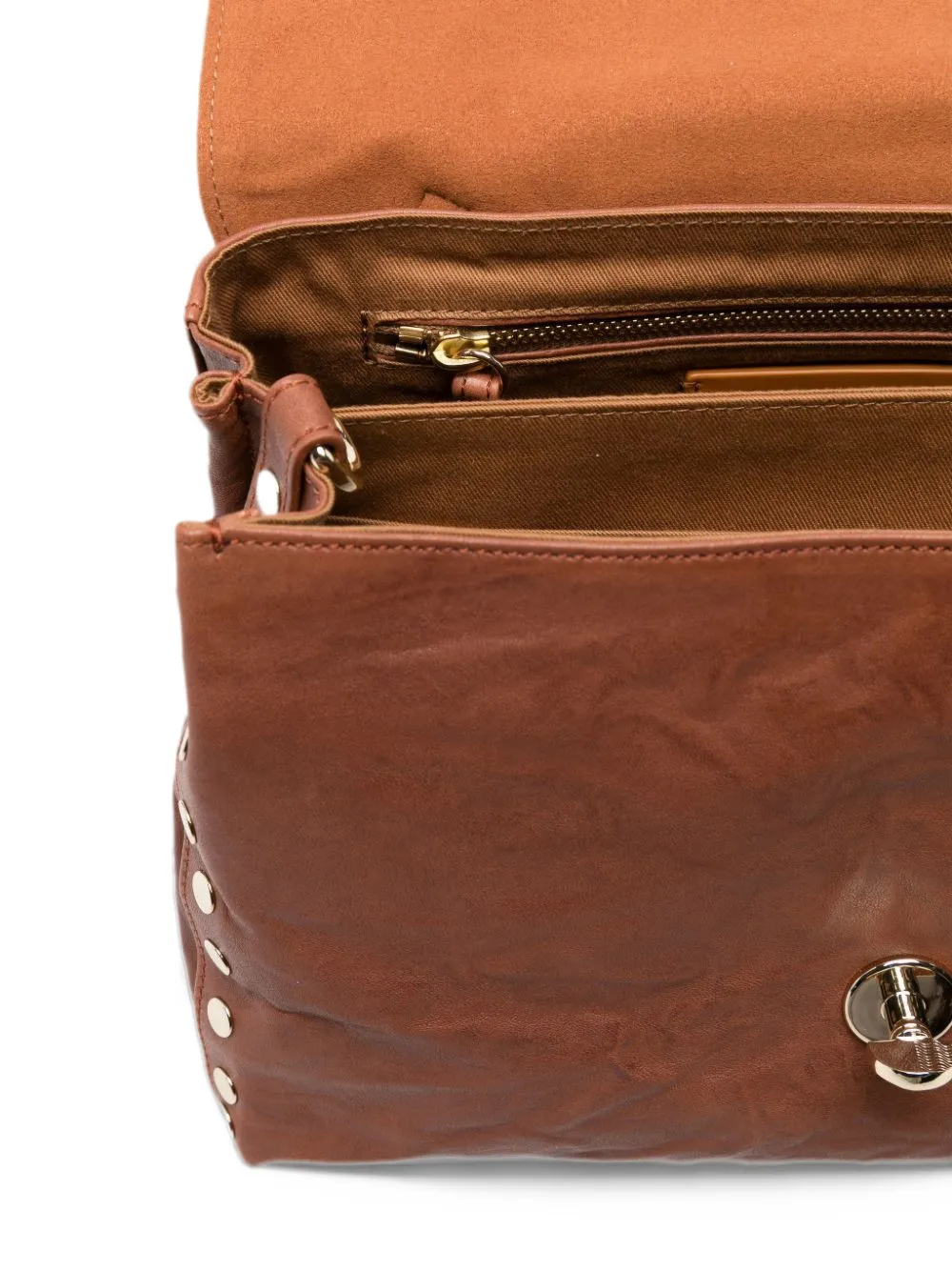 Zanellato Postina Officina crinkled-leather tote bag Bruin