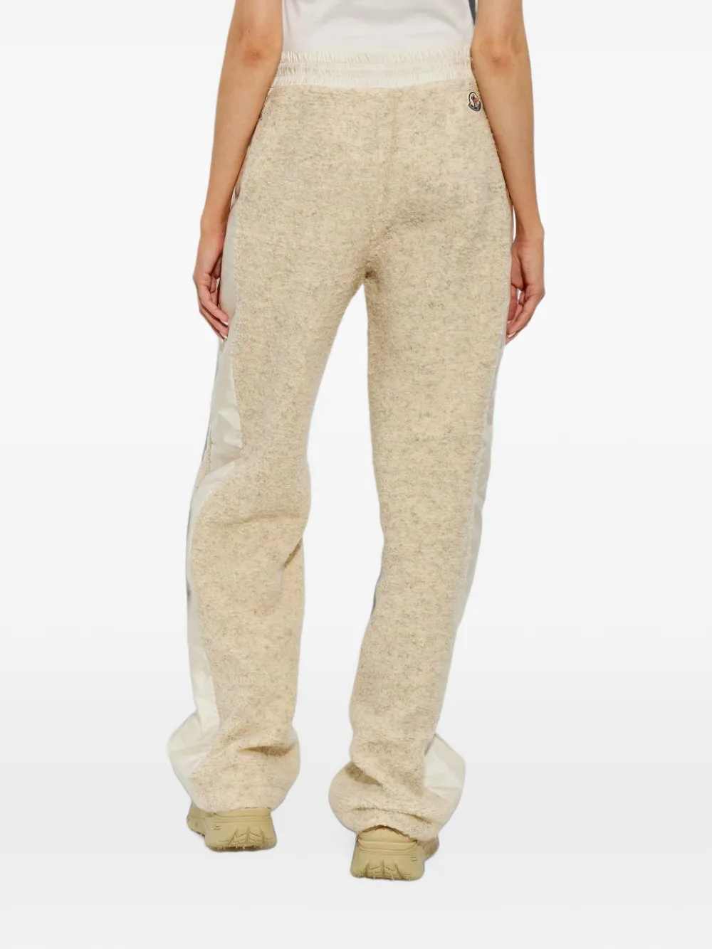 Moncler teddy track pants Beige