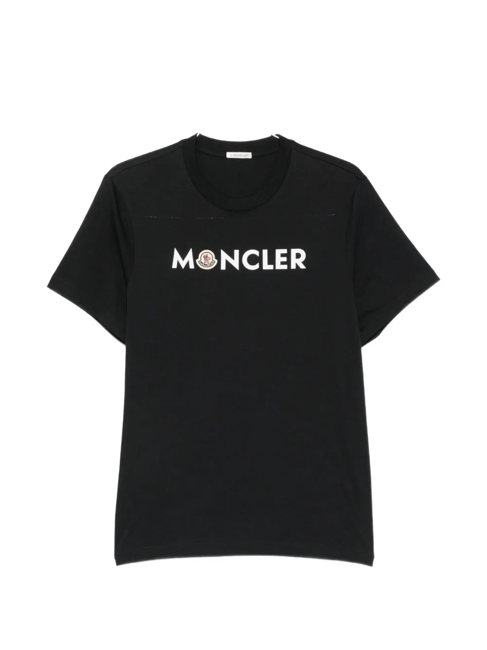 Moncler logo-print cotton T-shirt Blauw