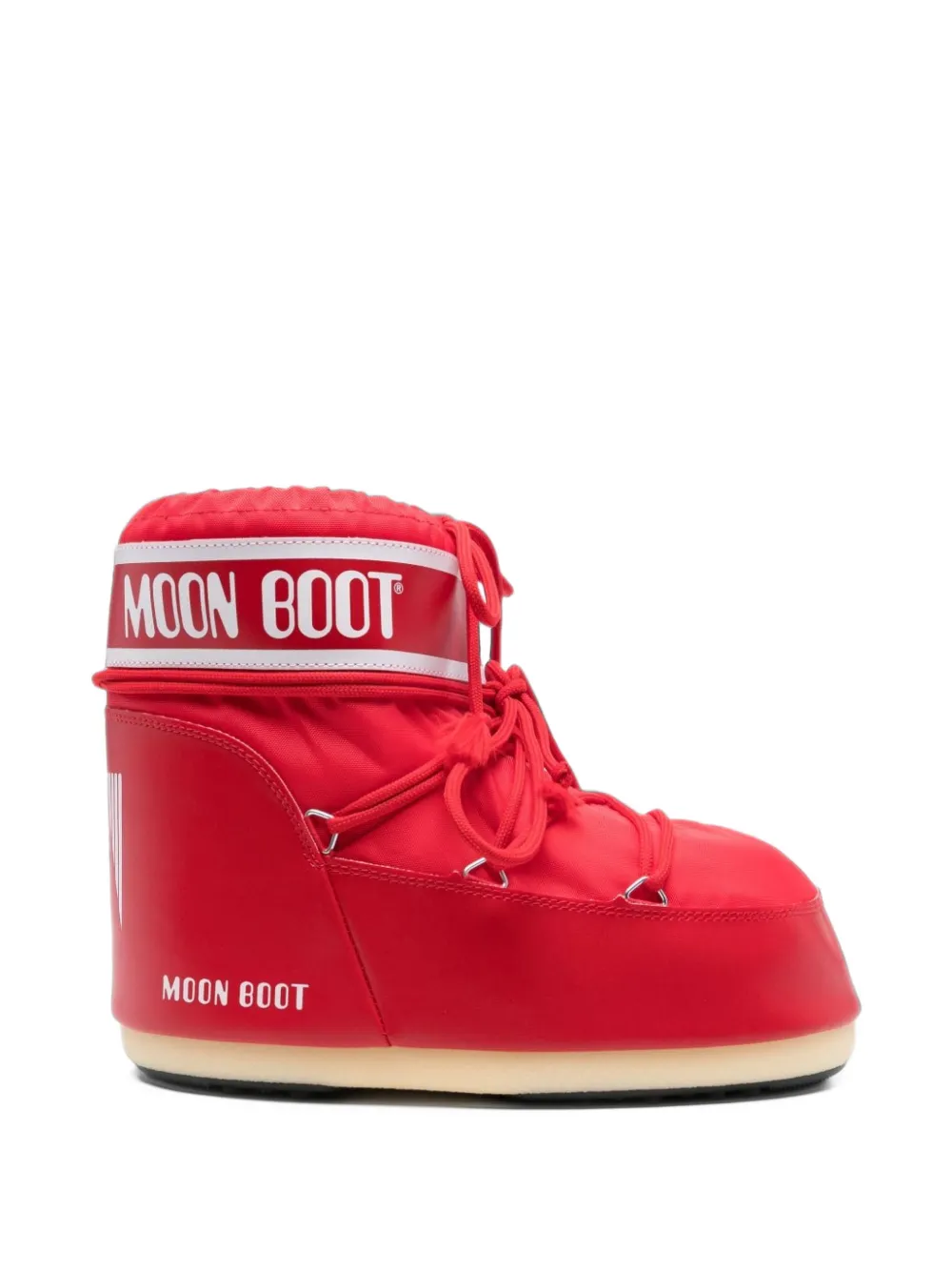 Moon Boot Icon Low red nylon boots
