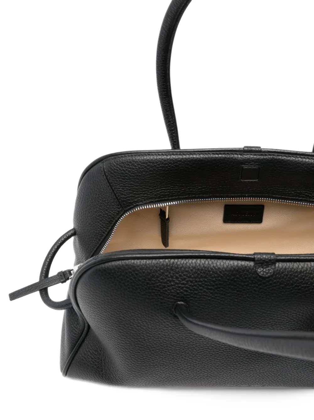 Jacquemus The Turismo soft bowling bag. Zwart