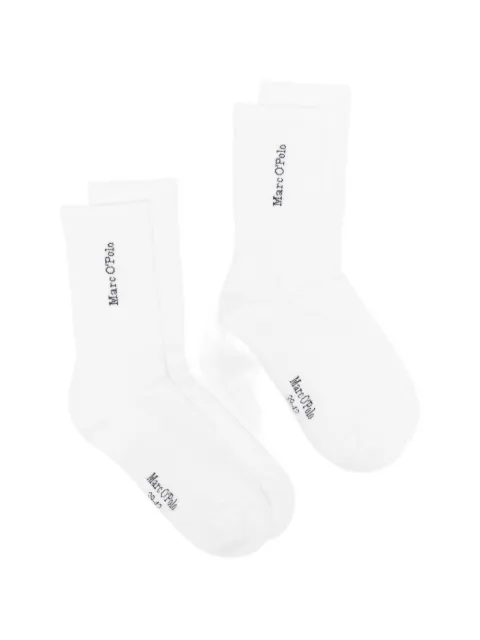 Marc O'Polo logo-print ribbed socks (set of four)