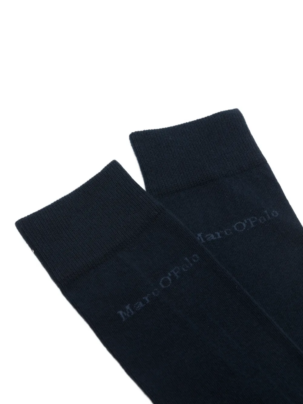 Marc O'Polo Twee paar sokken met logo-print Blauw