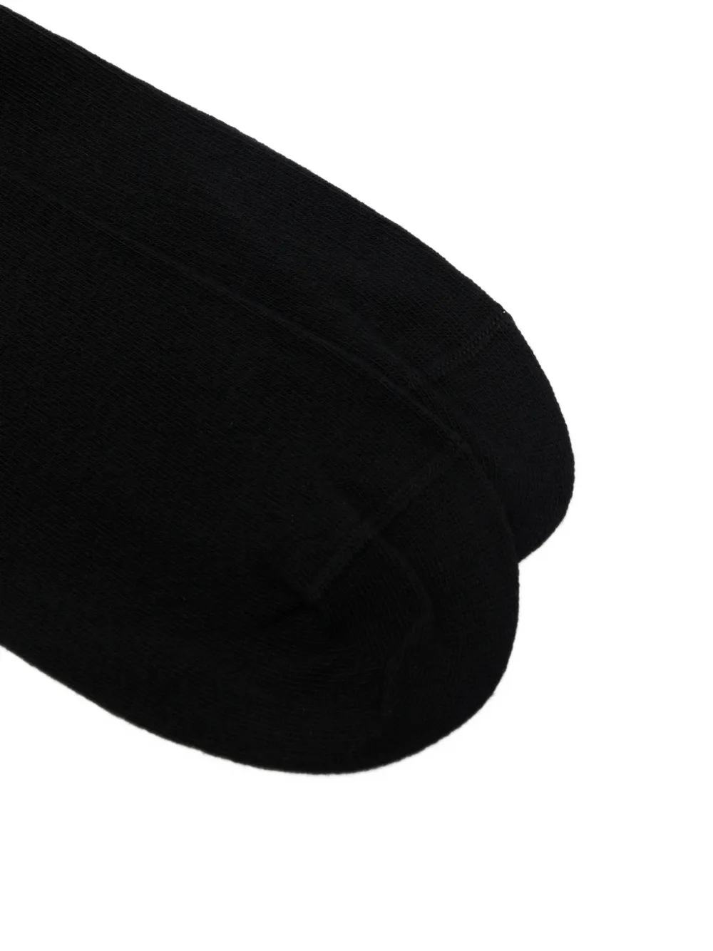 Marc O'Polo Twee paar geribbelde sokken met logo-print Zwart