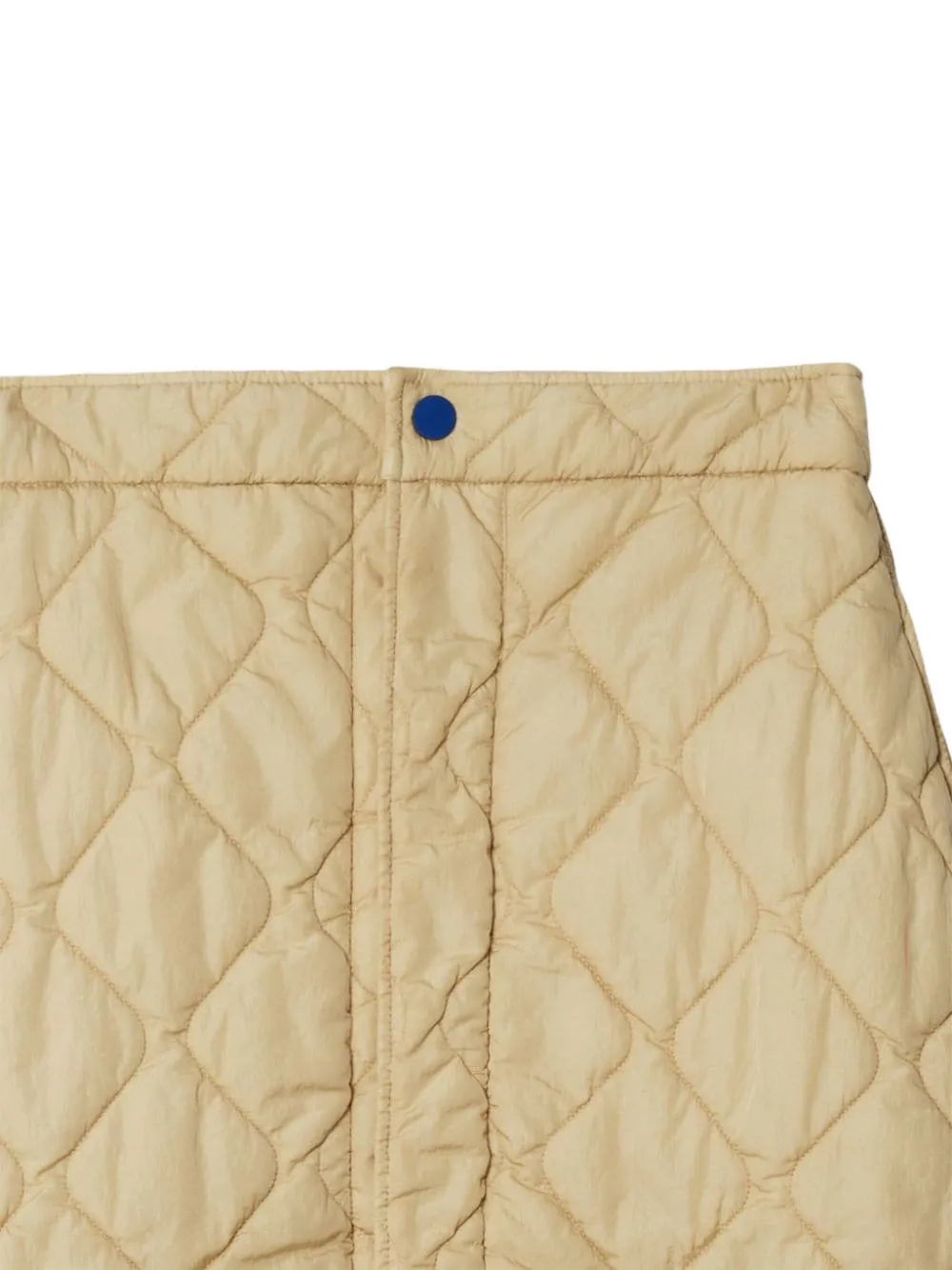 Burberry Equestrian Knight quilted mini skirt Beige